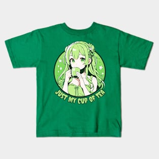 Matcha Anime girl Kids T-Shirt